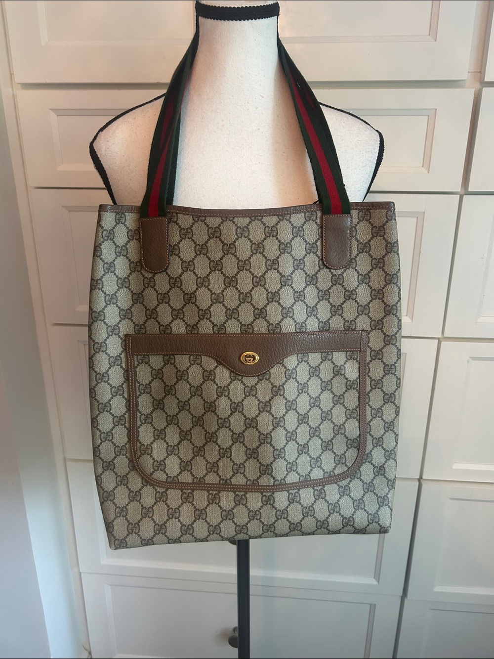 Gucci GG Supreme Canvas Tote Bag